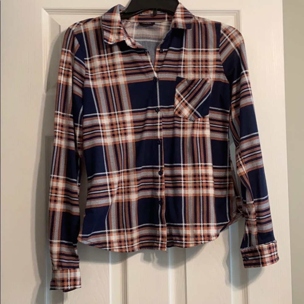 Rue21 buttoned plaid shirt